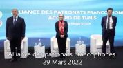 Signature  de l’accord de création de l’Alliance des patronats Francophones 29 mars 2022