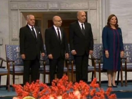 Le Quartet du dialogue national reçoit le Nobel de la paix au cours d’un cérémonial immuable