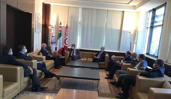 Le Président de l’UTICA reçoit l'Ambassadeur d'Italie en Tunisie
